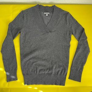 Gap V-neck Sweater, Charcoal Gray, Size XS